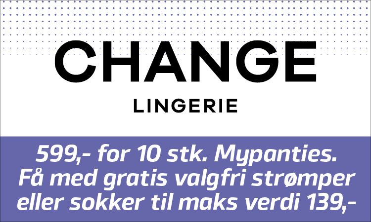Change: 599,- for 10 stk Mypanties
