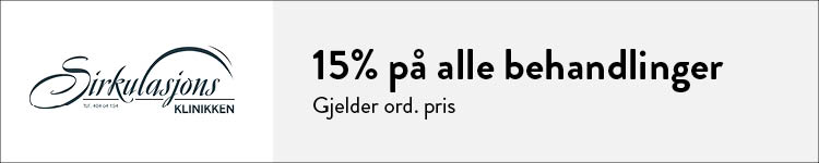 Studenttilbud Sirkulasjonsklinikken: 15% på alle behandlinger