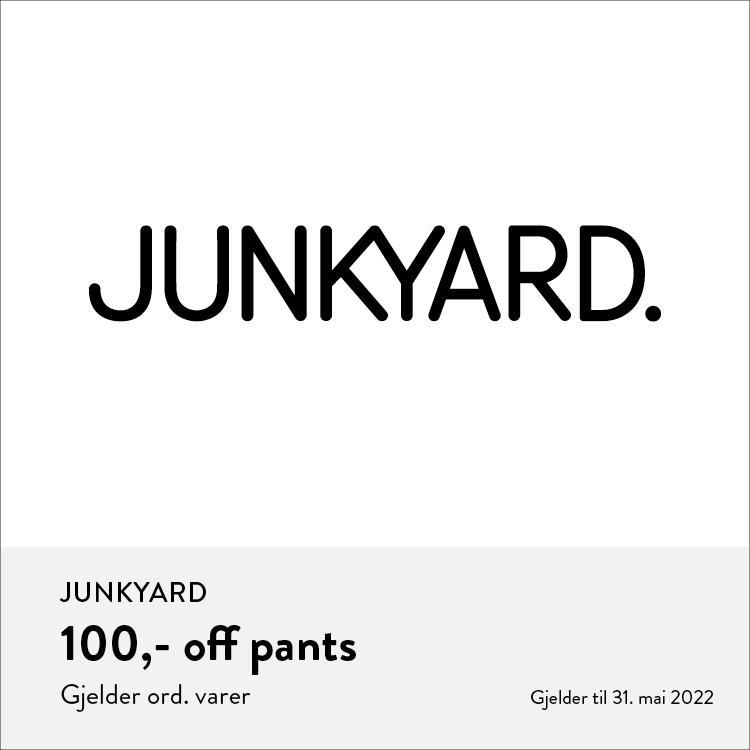 Junkyard: 100,- off pants