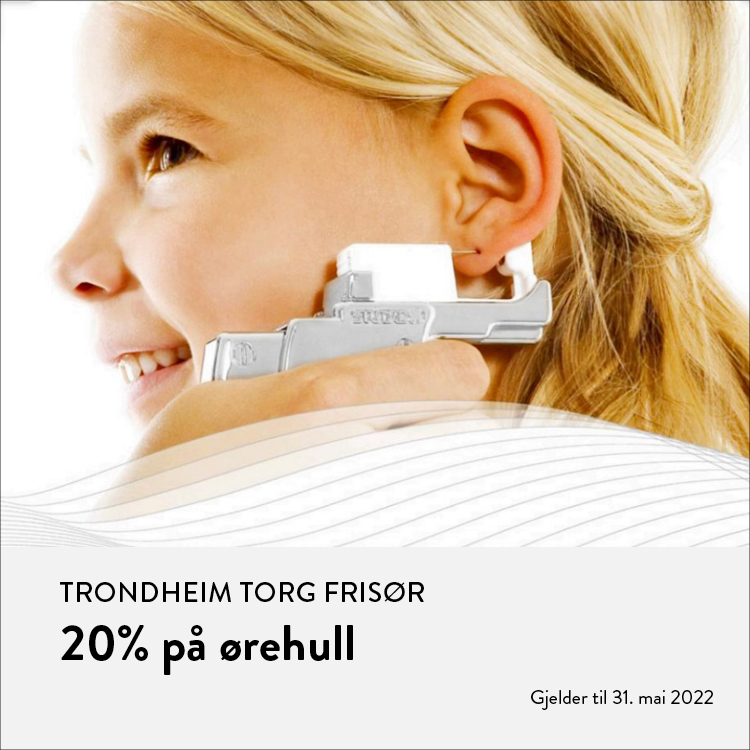 Trondheim Torg Frisør: 20% på ørehull